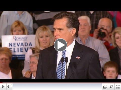 Nevada Caucus 2012 Full Victory Speech: Mitt Romney Targets President Obama's Economic Policies