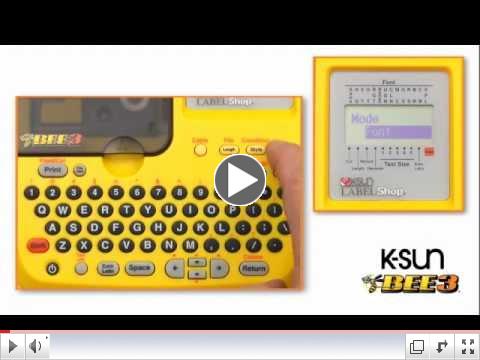 Changing the font on your K-Sun BEE3 & BEE3+ label printers