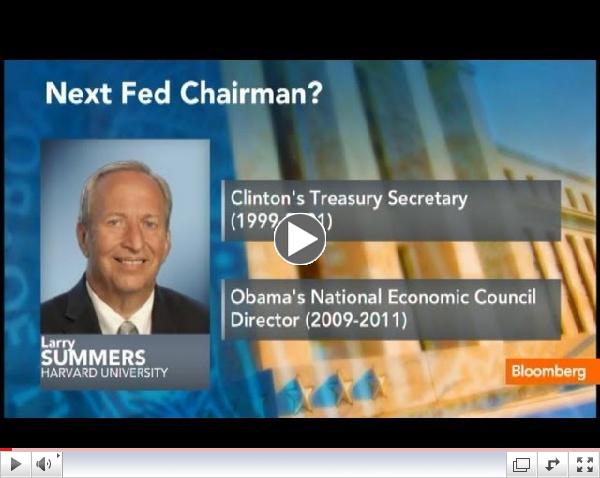 Larry Summers: The Next Fed Chair?