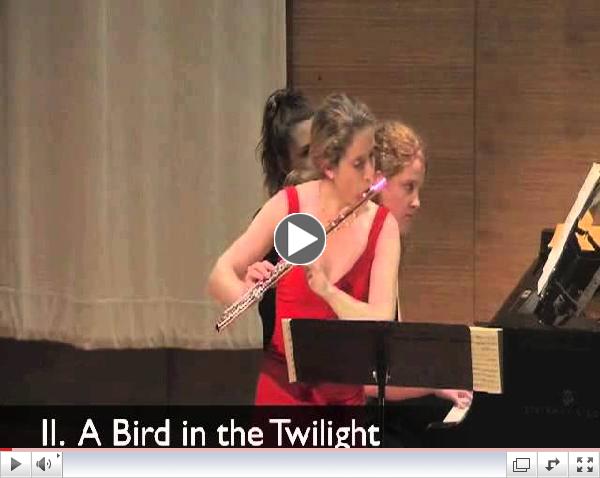The new alumni and student ensemble Phonocrhome performs Digital Bird Suite for Flute and Piano