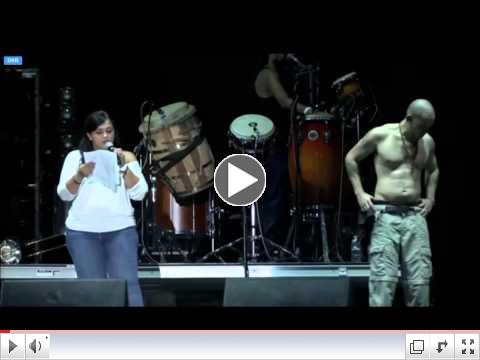 Calle 13 - Palabras Clarisa López (Oscar López) (Vivo Puerto Rico) 7/12/2014