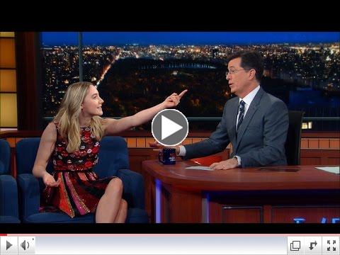 Saoirse Ronan teaching an Irish accent to Stephen Colbert
