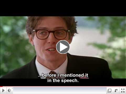 Best man Speech - Four Weddings and a Funeral