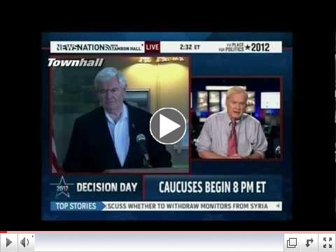 Matthews: Mitt's 100% Negative Ads On Newt Like 