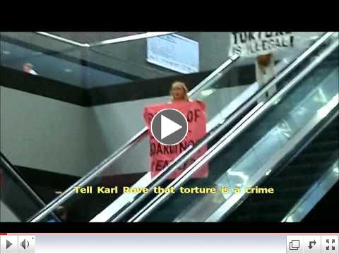CodePINK 'Welcomes' Karl Rove @ Dallas Convention Center
