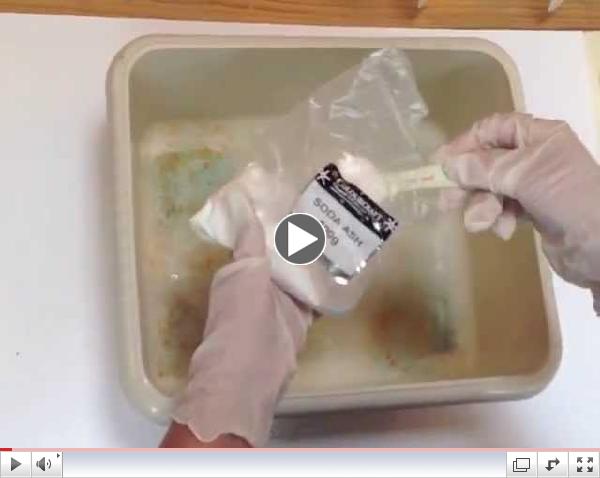 Dyeing Cotton Techniques - Ice Dyeing
