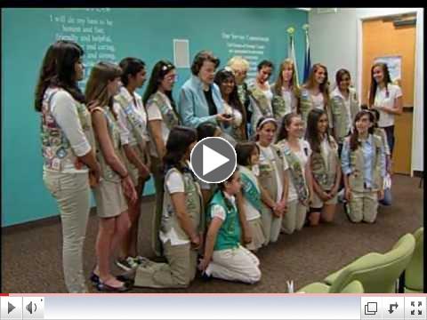 O.C. Girl Scouts Get a Visit from Sen. Dianne Feinstein