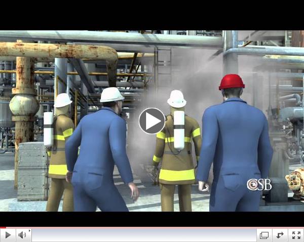 Animation of Fire at Chevron's Richmond Refinery, August 6, 2012