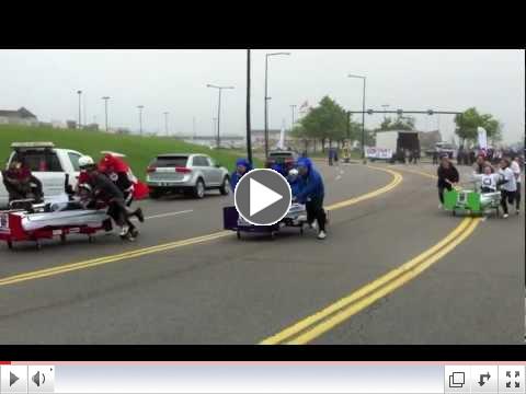 2011 Bed Races at STC in support of the Rouge Valley Centenary hospital Buy a Bed Campaign