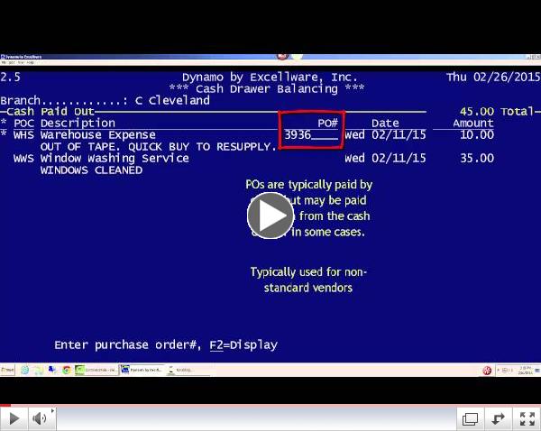 Cash Drawer Balancing in Dynamo