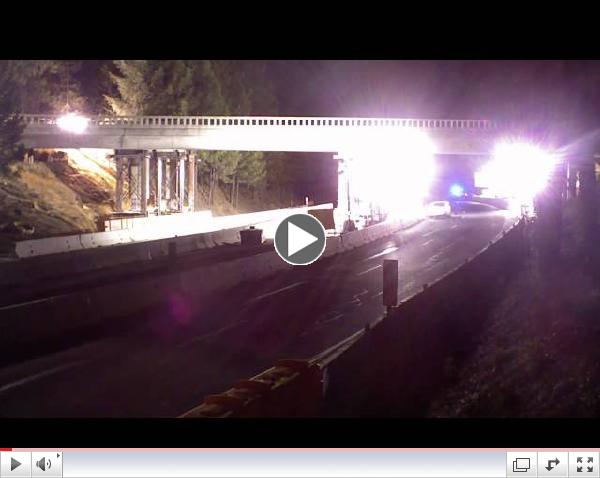 Caltrans District 3-Magra Overcrossing Lift Process Timelapse