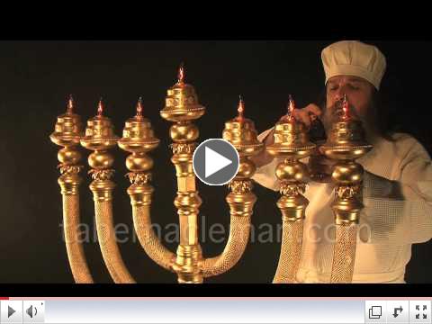 Menorah seven branched