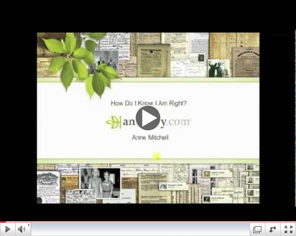 How Do I Know I'm Right? Some Genealogy Basics