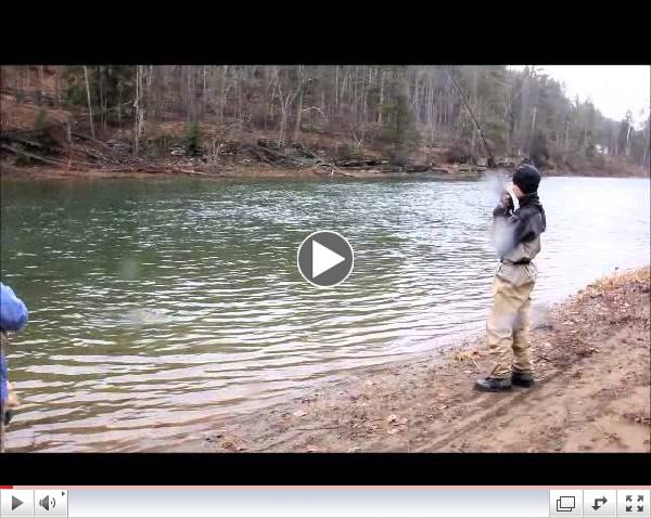 Bill Bridges catches brownie 3.25.2013