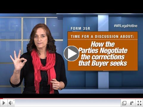 Negotiations after the Form 35