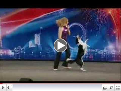 BGT-Kate Nicholas & Gin 1st audition, canine freestyle