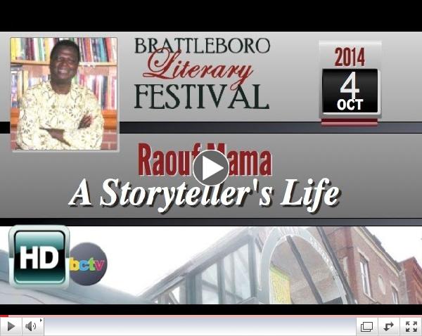 Brattleboro Literary Festival 2014: Raouf Mama. Producer: Maria Dominguez. Click here for the rest in this series.