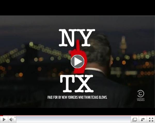 Lewis Black Anti-Texas Ad (Full Version) - New York City Vs Texas - The Daily Show (ORIGINAL)