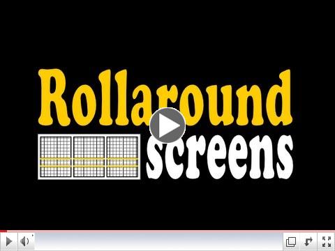 Rollaround Screens warehouse door screen assembly (.wmv)