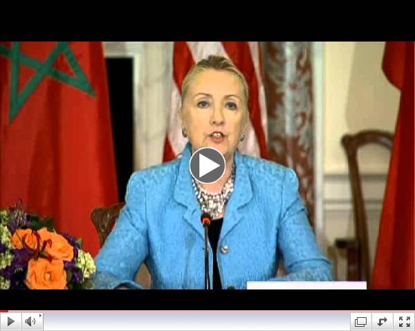 U.S. Secretary of State Hillary Clinton condemns anti-Islam video