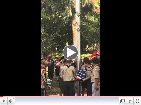 Cub Scout Troop 473 Flag Retirement Ceremony