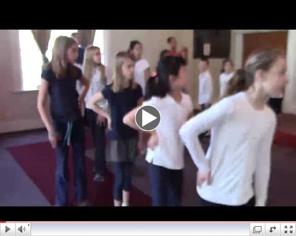 Tanzanian Hunting Dance with 4th/5th graders