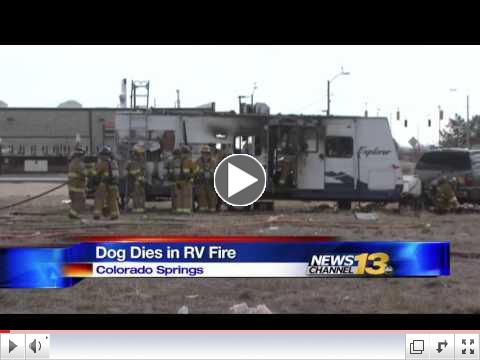 Dog killed in Colorado Springs RV fire