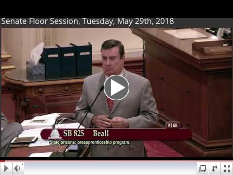 Senate Floor Hearing on SB 825 