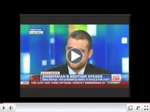 Robert Zimmerman Jr speaks with Piers Morgan after verdict July 13 2013