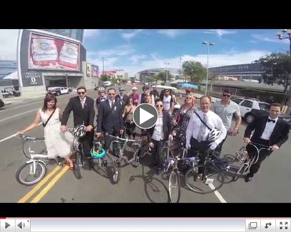 Emmy Nominee Tom Smuts of Mad Men Bikes 17-miles to the 2014 Emmy