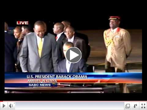 July 25, 2015: President Obama Arrives in Kenya for a 4 day African visit