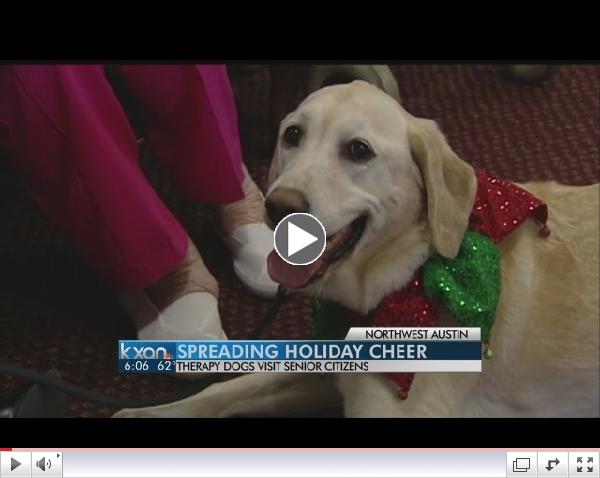 KXAN News: Therapy Dogs Spread Christmas Cheer