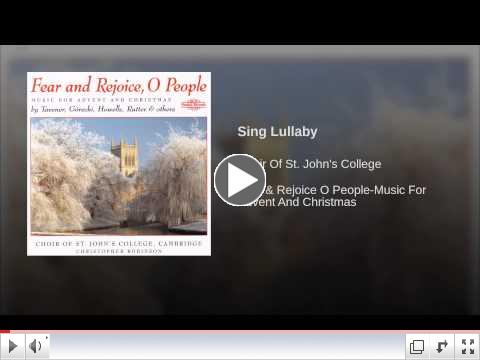 Sing Lullaby: Choir of St. John's College