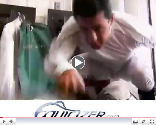 Jockey Victor Espinoza Warms Up on the Equicizer