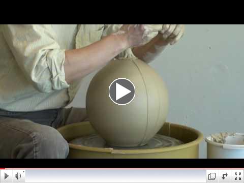 1. Throwing a Clay Pumpkin on the pottery wheel with Hsin-Chuen Lin