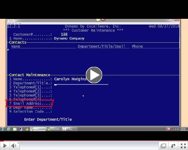 How to Use Customer Maintenance in Dynamo, Part 1