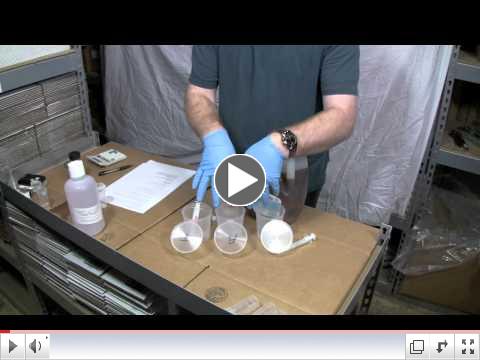 Click the video above to see an actual titration performed