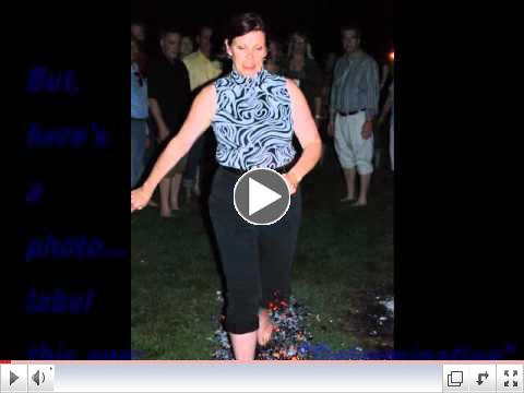 Robin Roberts Firewalk