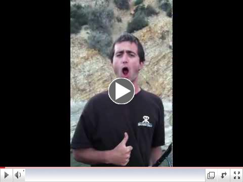 Adam lands a whale as his first catch