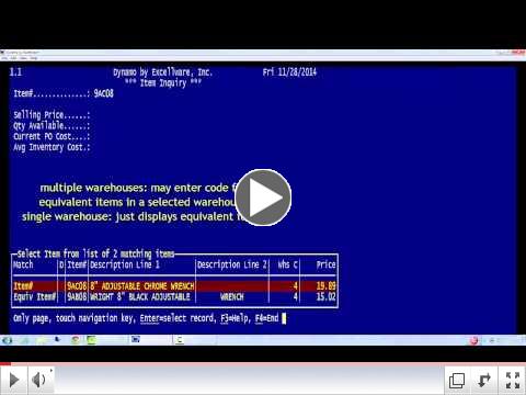 Dynamo Item Inquiry: Part 4