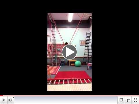 Millie's Ankle Dive on Cloud Swing at Moody Street Circus with Teacher Sacha Pavlata
