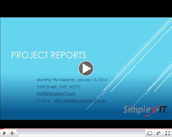 Microsoft Project Reporting