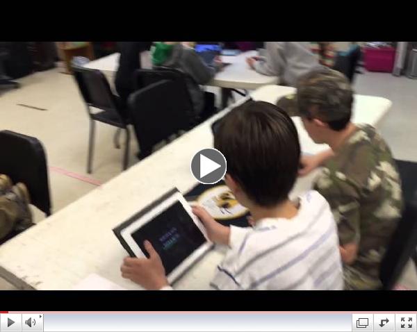 Students use Minecraft in experimental lesson.