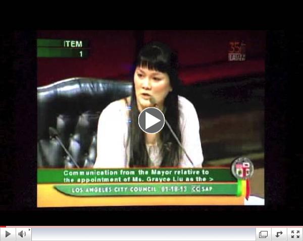 LA City Council Confirms Mayor's appointment of Grayce Liu as GM