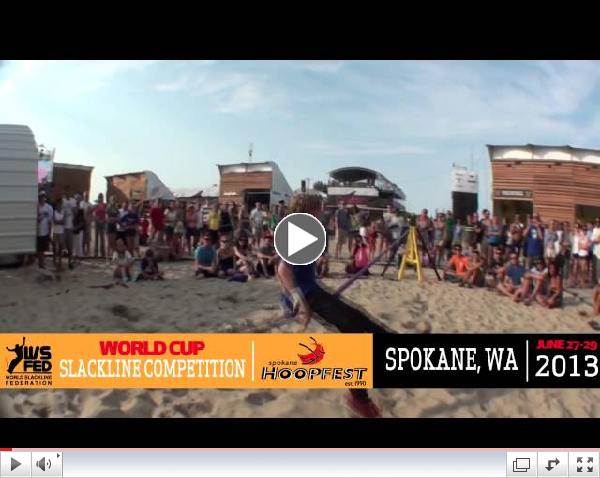 2013 Slackline World Cup at Spokane Hoopfest!