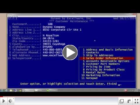 How to Use Customer Maintenance in Dynamo, Part 2