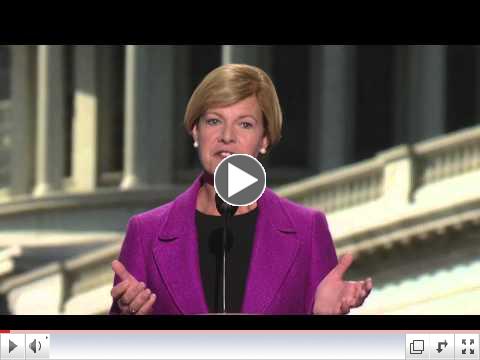 Congresswoman Tammy Baldwin at the 2012 Democratic National Convention