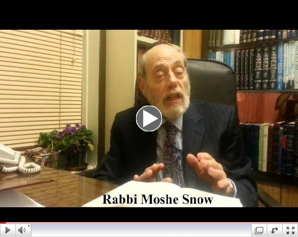Rabbi M. Snow Parshas Emor