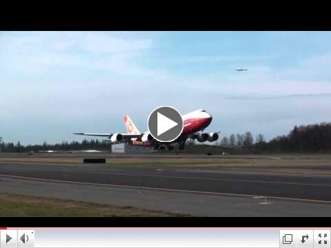 Boeing 747-8 Intercontinental First Flight
