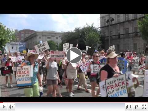 Stop The Frack Attack March